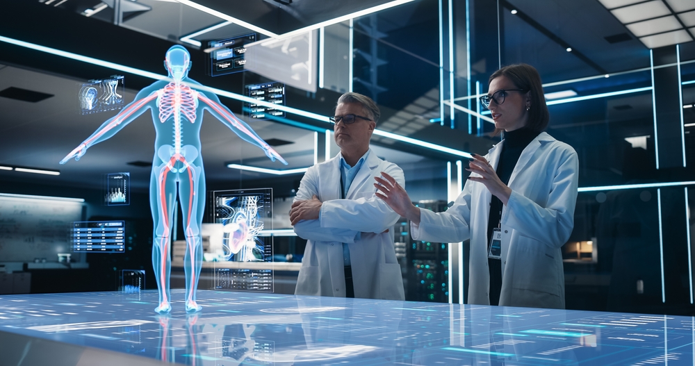Modern hospital with advanced technology